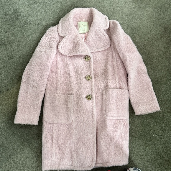 Kate Spade Soft Pink Teddy Jacket - Picture 2 of 8